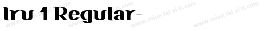 Iru 1 Regular字体转换